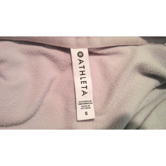 Athleta Purana Soft Nirvana Wrap Cover Sweatshirt Hoodie 486073 Small‎ Violet - Picture 4 of 5